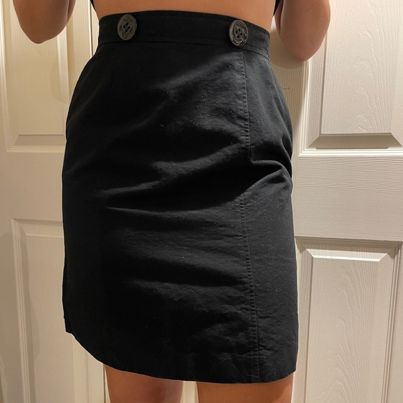 Vintage Burberry Nautical Button Skirt - Picture 2 of 9